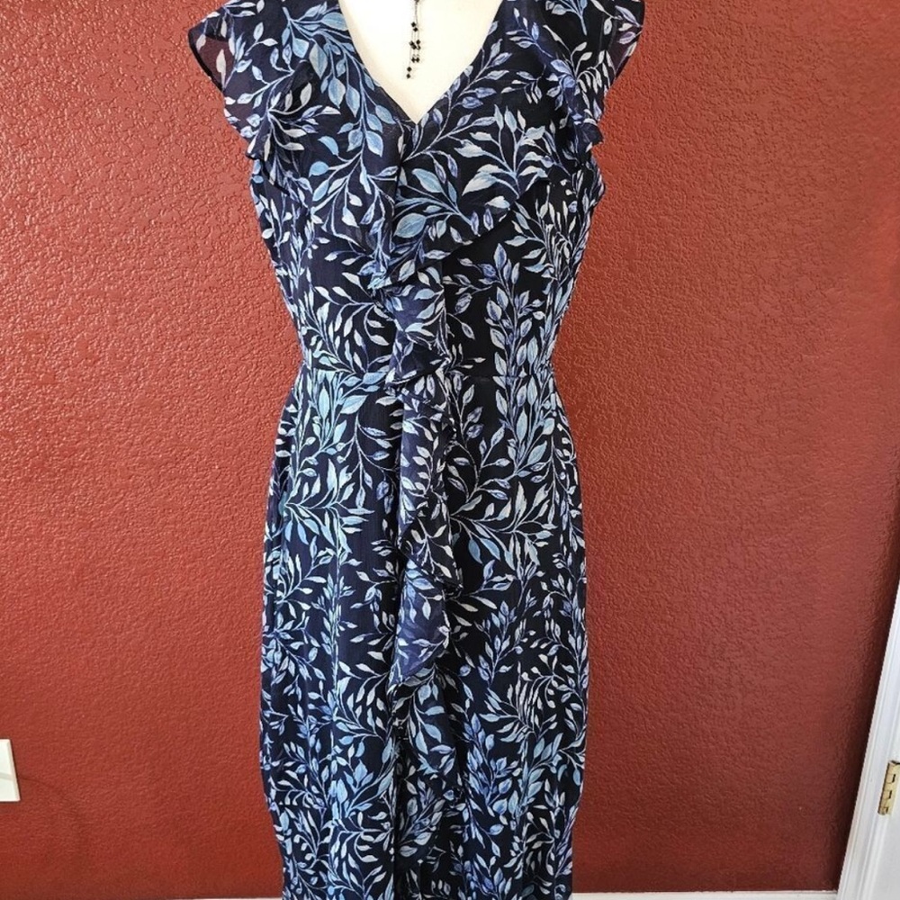 Floral Blue Mini Dress